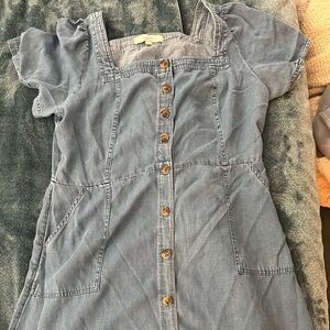 Loft denim dress, lightly used, size 14, fits like a 12